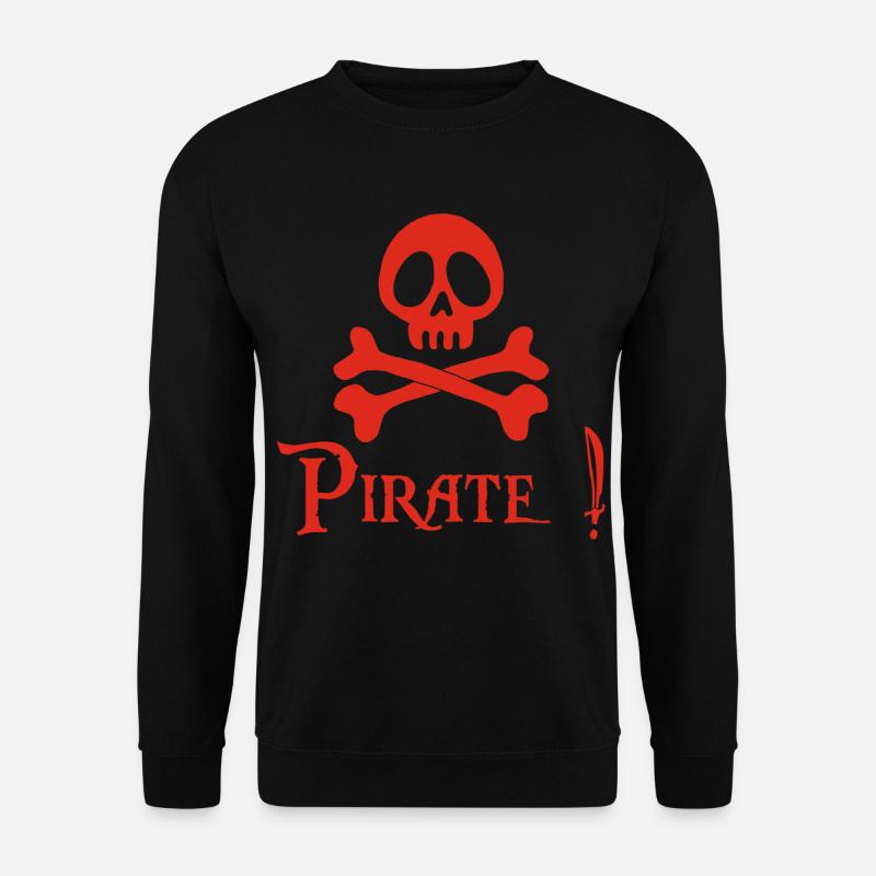 Pirate! (red) - Unisex Sweatshirt - black