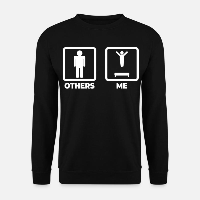 Lustiger Trampolinspringer - Unisex Pullover - Schwarz