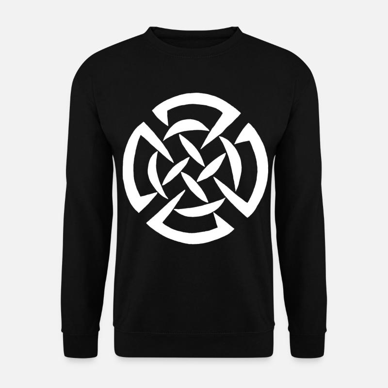 White Celtic graffiti - Unisex Sweatshirt - black