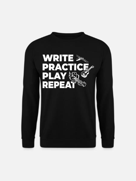 Motivation des joueurs de ukulélé - Sweat-shirt Unisexe - noir