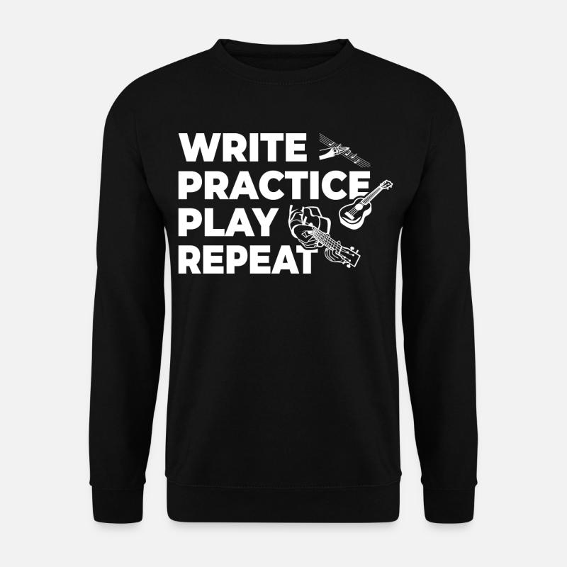 Motivation des joueurs de ukulélé - Sweat-shirt Unisexe - noir