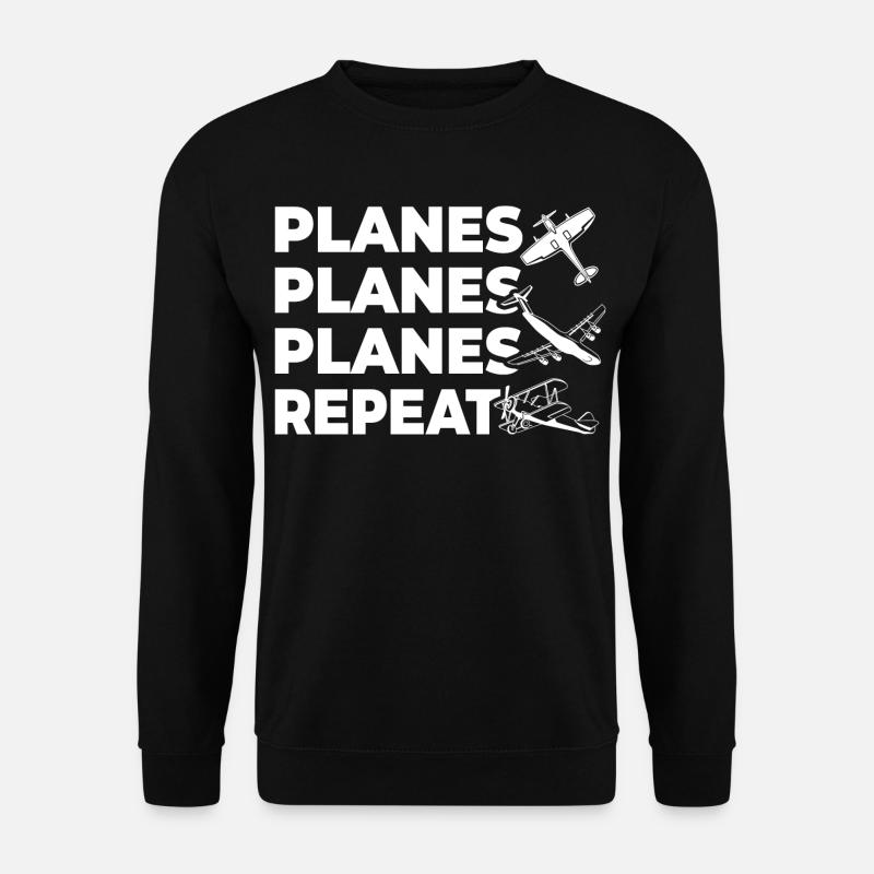 Flugzeuge - Unisex Pullover - Schwarz