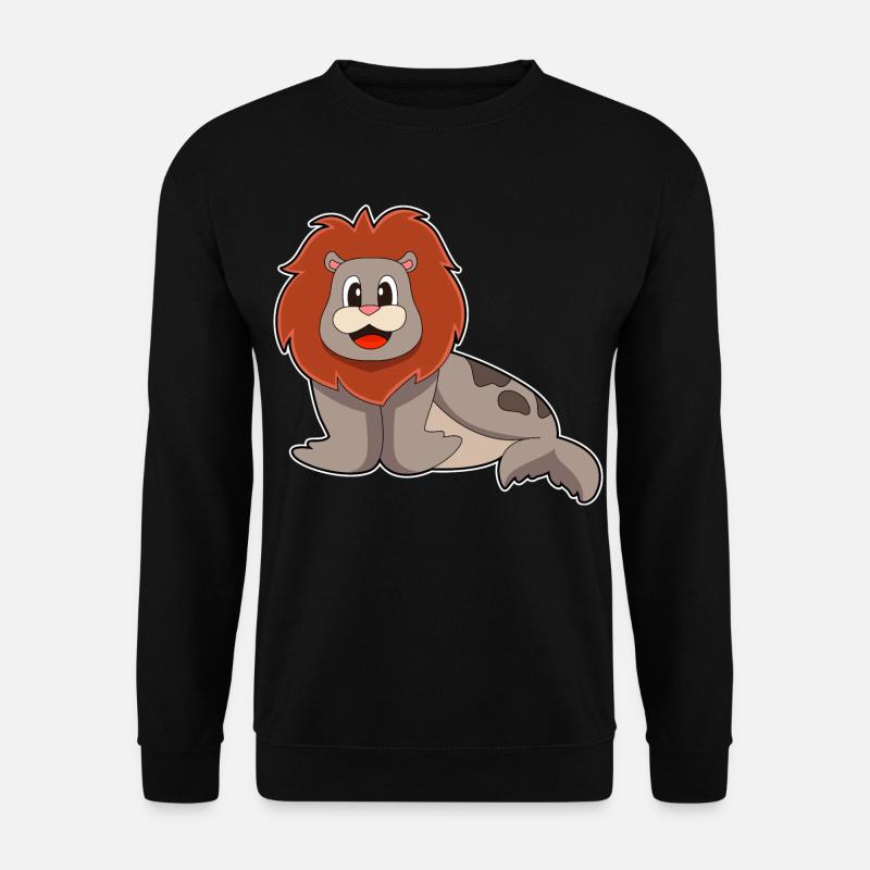 Seehund Löwe - Unisex Pullover - Schwarz