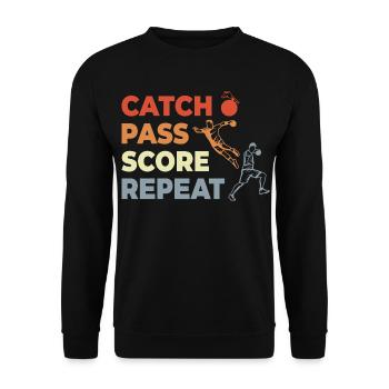 Handball Techniques - Unisex Sweatshirt - black - Front - Alina (178cm) & Michal (187cm)