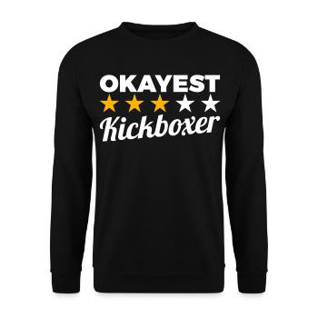 Average kickboxer - Unisex Sweatshirt - black - Front - Alina (178cm) & Michal (187cm)