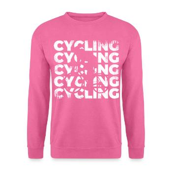 Croquis cycliste - Sweat-shirt Unisexe - rose - Devant