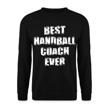 Handball Trainer - Unisex Pullover - Schwarz - Vorne - Alina (178cm) & Michal (187cm)