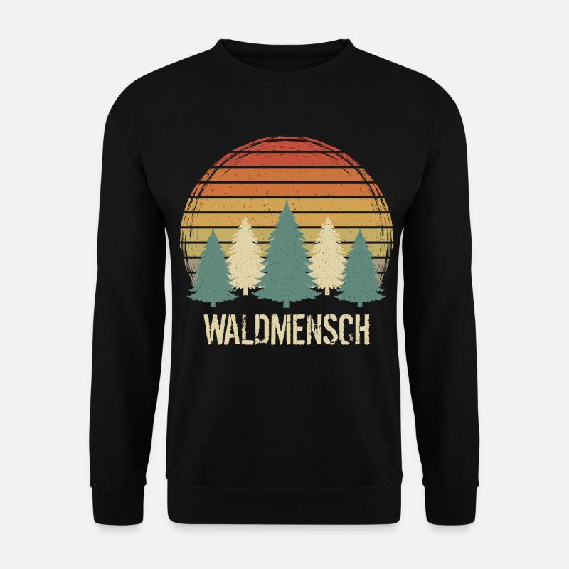 Waldmensch - Unisex Pullover - Schwarz