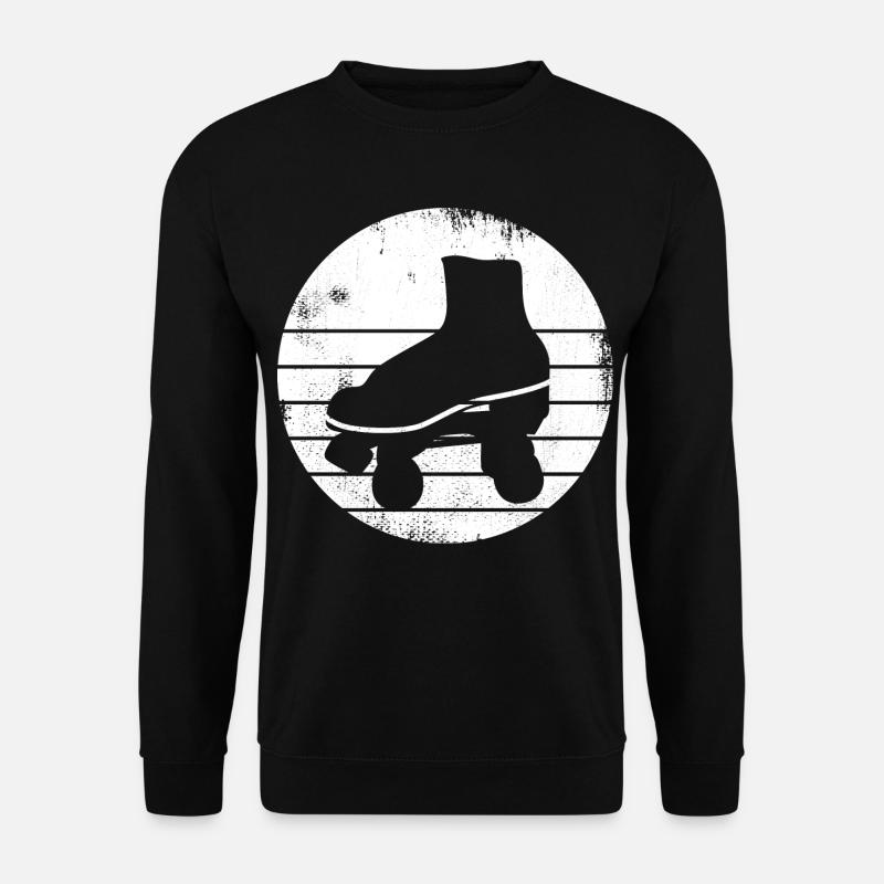 Roller Skates Zeichnung - Unisex Pullover - Schwarz