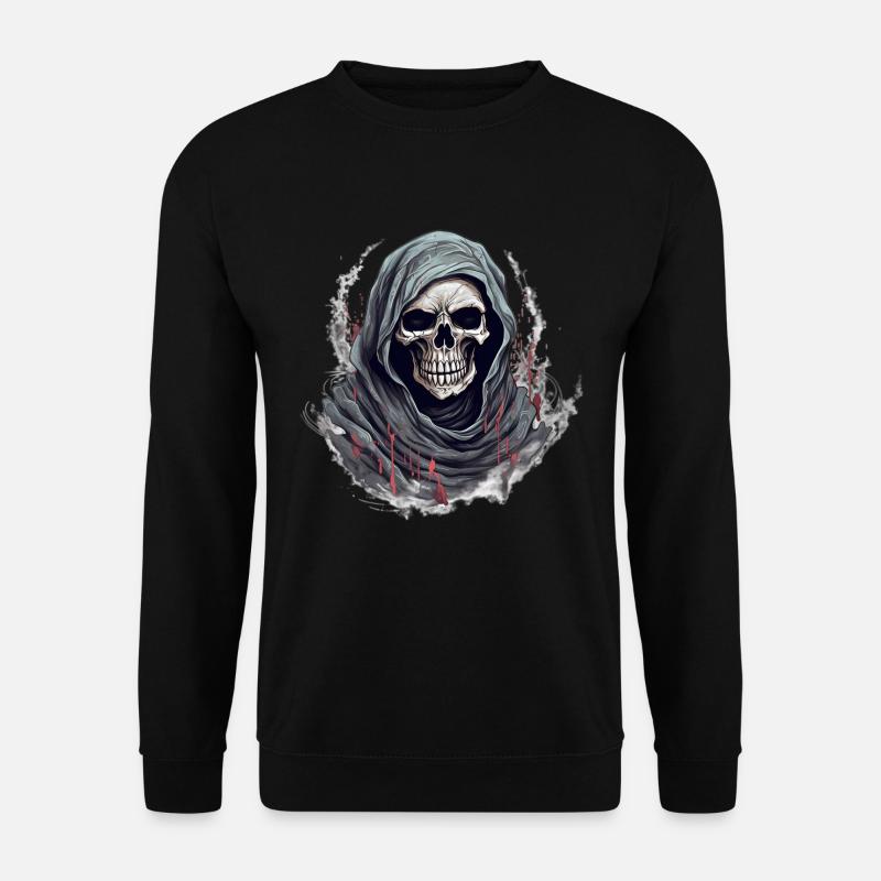 Halloween Skelett Süßes oder Saueres Verkleidung - Unisex Pullover - Schwarz