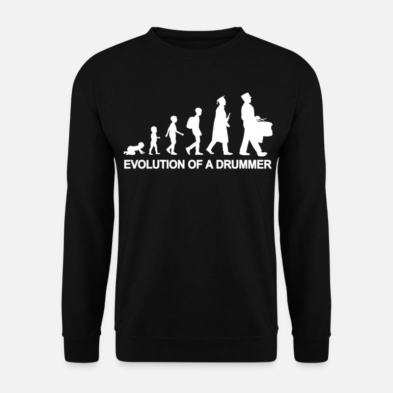 Évolution du batteur - Sweat-shirt Unisexe - noir