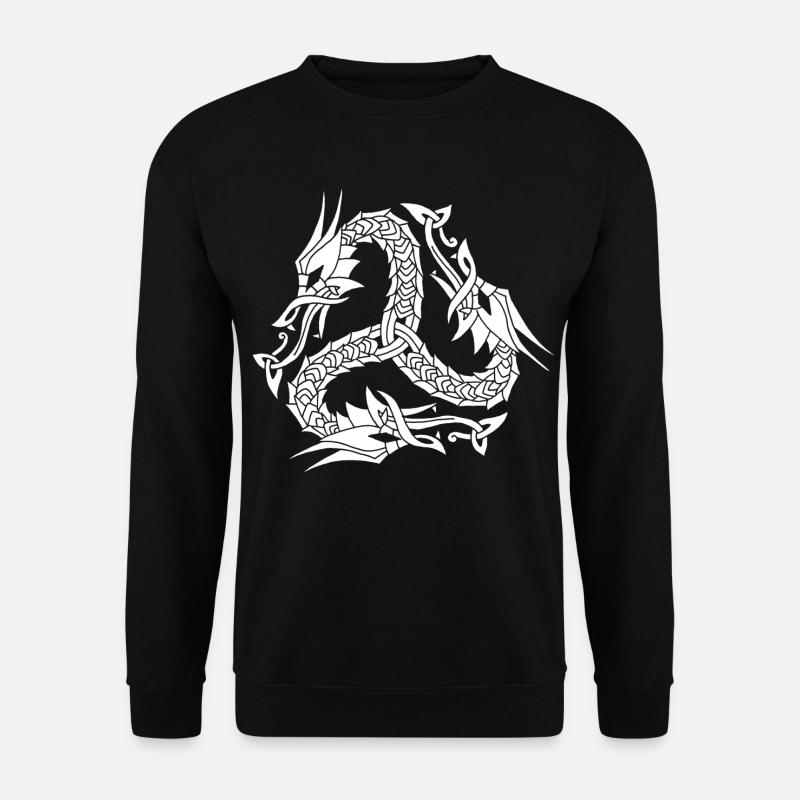 Hydre blanche celte - Sweat-shirt Unisexe - noir