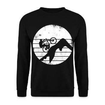 Vététistes - Sweat-shirt Unisexe - noir - Devant - Alina (178cm) & Michal (187cm)