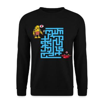 Das Labyrinth der Liebenden - Unisex Pullover - Schwarz - Vorne - Alina (178cm) & Michal (187cm)