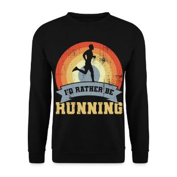 Citation du coureur Look vintage - Sweat-shirt Unisexe - noir - Devant - Alina (178cm) & Michal (187cm)