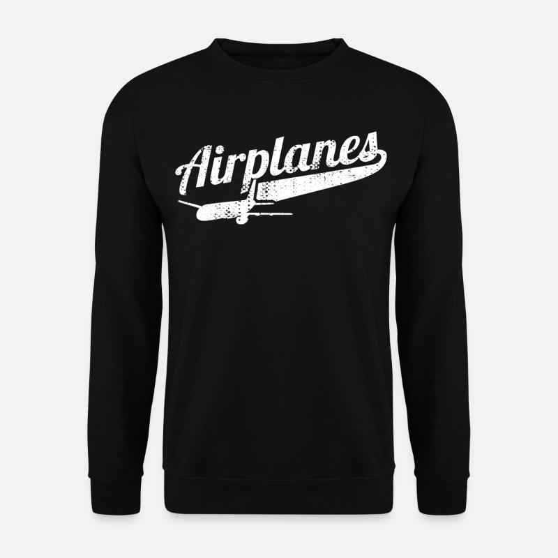 Flugzeuge - Unisex Pullover - Schwarz