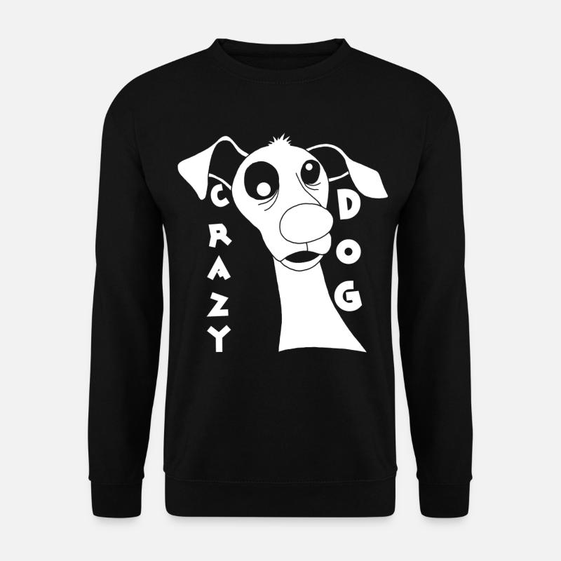 Mad Dog in White - Unisex Sweatshirt - black
