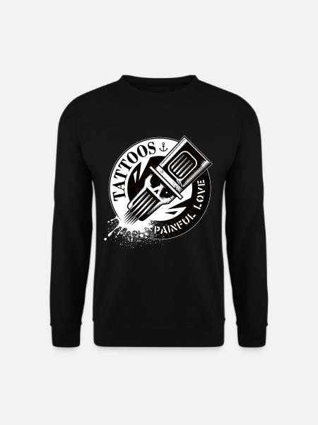 TATTOOS PAINFUL LOVE - Unisex Pullover - Schwarz
