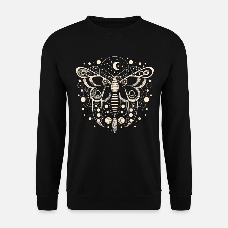 Celestial Moth - Unisex Sweatshirt - black