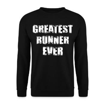 Bester Läufer - Unisex Pullover - Schwarz - Vorne - Alina (178cm) & Michal (187cm)