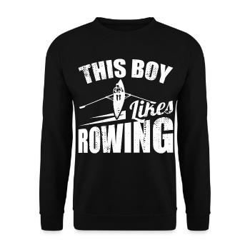 Garçon d’aviron - Sweat-shirt Unisexe - noir - Devant - Alina (178cm) & Michal (187cm)