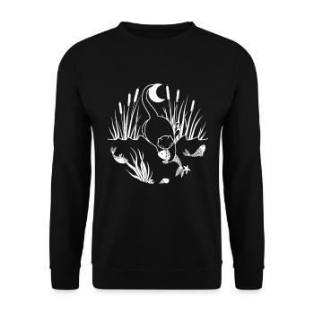 Midnight Catch - Unisex Sweatshirt - black - Front - Alina (178cm) & Michal (187cm)