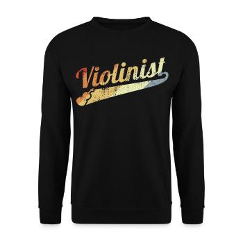 Joueur de violon rétro - Sweat-shirt Unisexe - noir - Devant - Alina (178cm) & Michal (187cm)