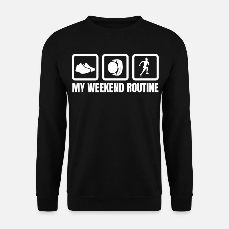 Läufer Wochenende - Unisex Pullover - Schwarz