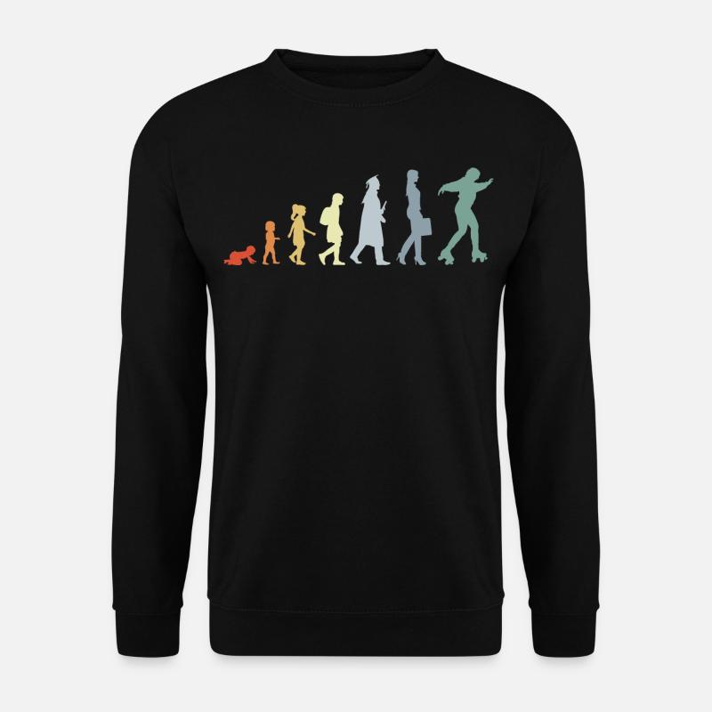 Roller Skater Evolution - Unisex Pullover - Schwarz