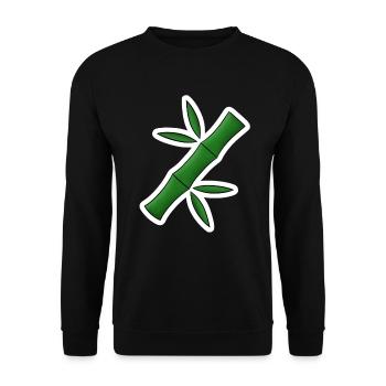 Bamboo! - Unisex Sweatshirt - black - Front - Alina (178cm) & Michal (187cm)