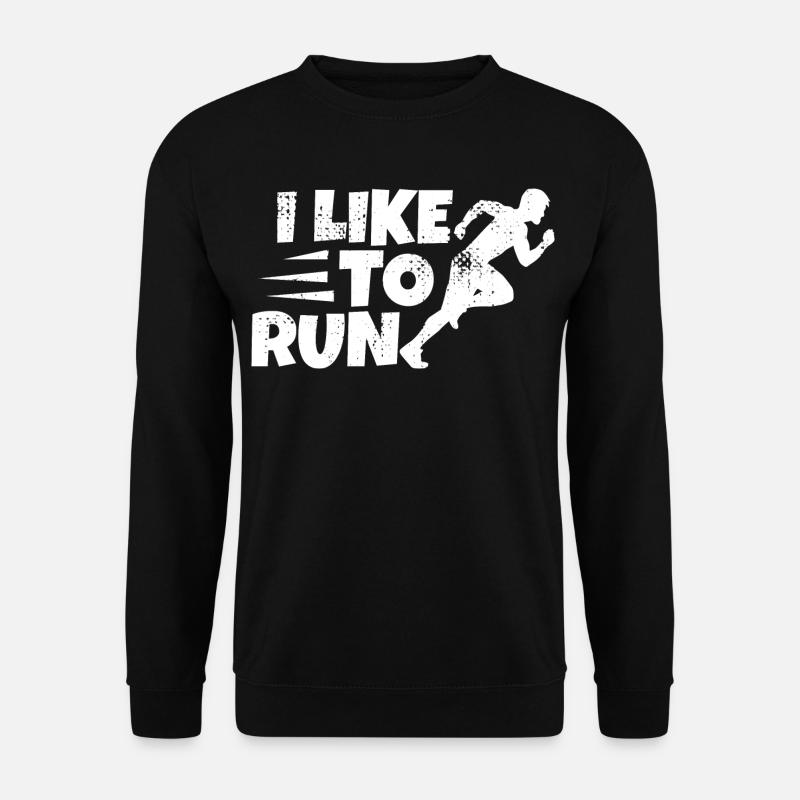 Witziger Läufer Spruch - Unisex Pullover - Schwarz