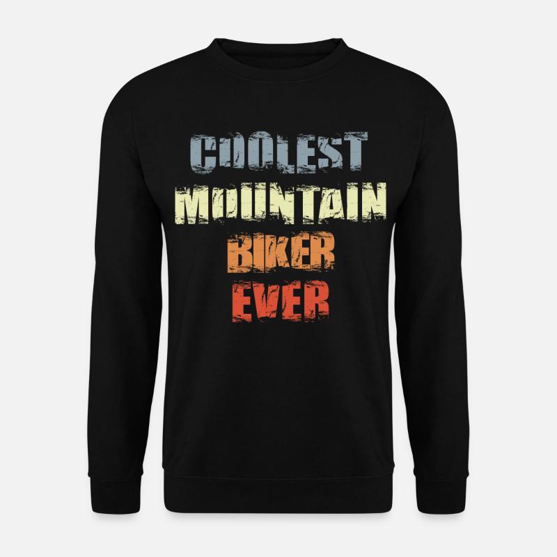 Lustiger Mountainbiker - Unisex Pullover - Schwarz