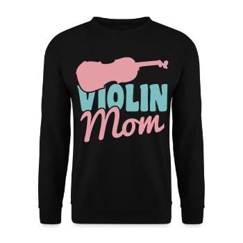 Violin player mother - Unisex Sweatshirt - black - Front - Alina (178cm) & Michal (187cm)