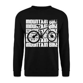 Fun mountain bike - Unisex Sweatshirt - black - Front - Alina (178cm) & Michal (187cm)