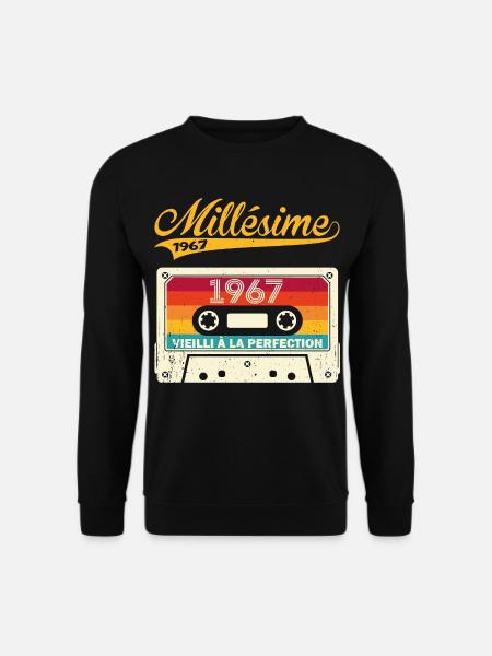 Millésime 1967 Cadeau 56 Ans Anniversaire Humour - Sweat-shirt Unisexe - noir