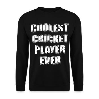 The coolest cricketer of all time - Unisex Sweatshirt - black - Front - Alina (178cm) & Michal (187cm)