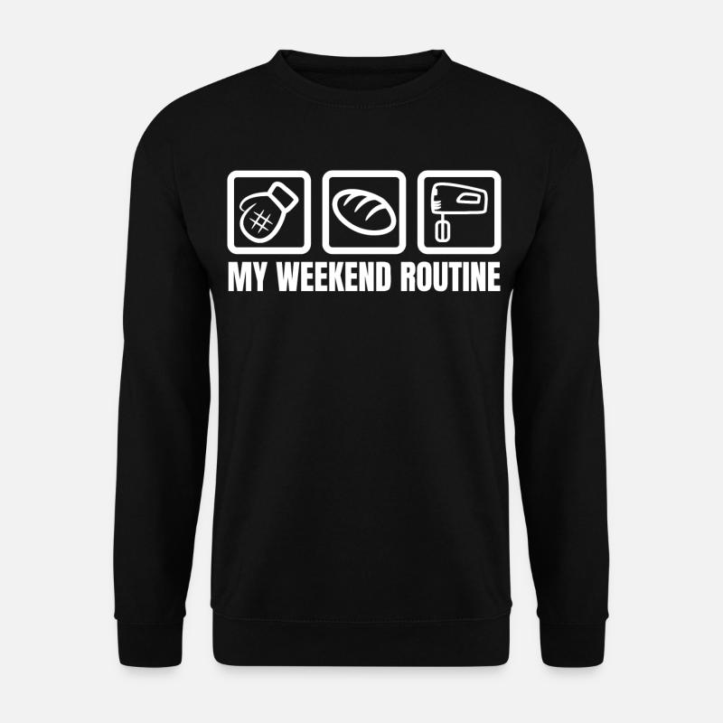 Lustiges Bäcker Wochenende - Unisex Pullover - Schwarz