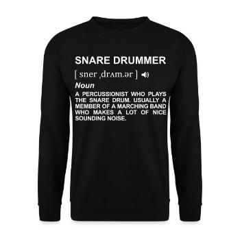 Drummer Definition - Unisex Sweatshirt - black - Front - Alina (178cm) & Michal (187cm)