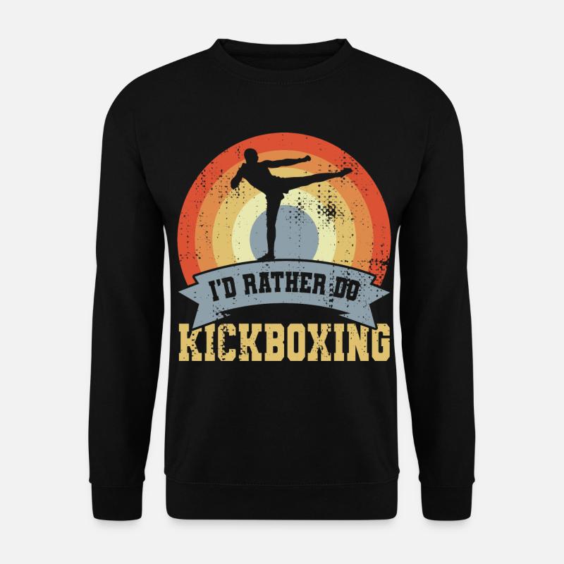 I'd Rather Do Kickboxing - Unisex Sweatshirt - black