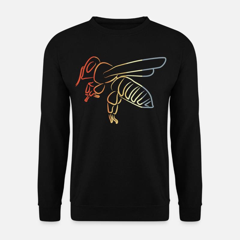 Vintage Honigbiene - Unisex Pullover - Schwarz