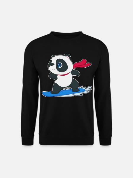 Panda Snowboarder Snowboard - Sweat-shirt Unisexe - noir