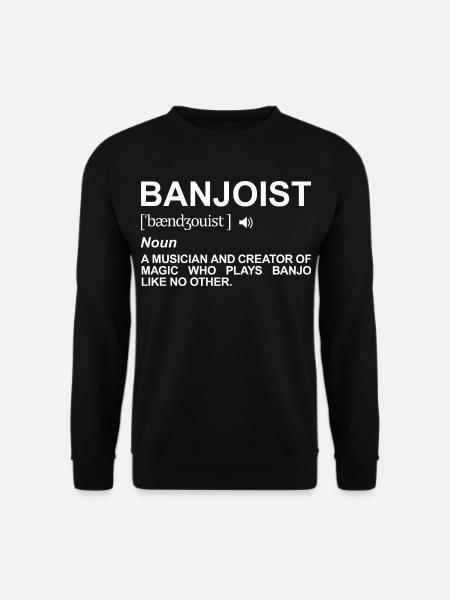 Banjo player definition - Unisex Sweatshirt - black