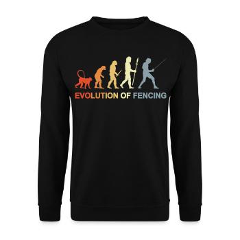 Fechter Evolution - Unisex Pullover - Schwarz - Vorne - Alina (178cm) & Michal (187cm)