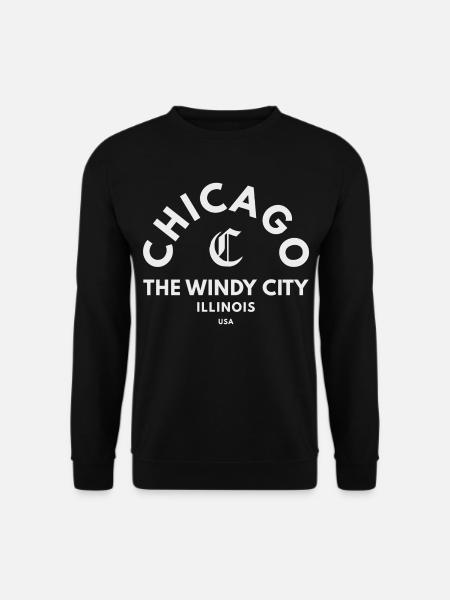 Chicago Windy City Emblem - Unisex Sweatshirt - black