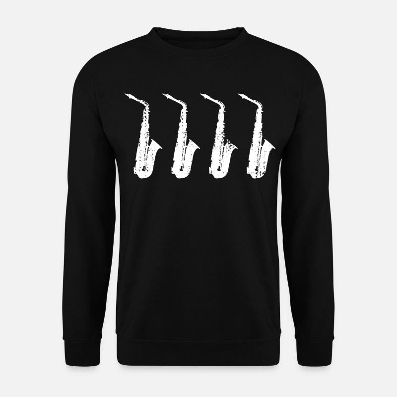 Retro Saxophone Models - Unisex Sweatshirt - black
