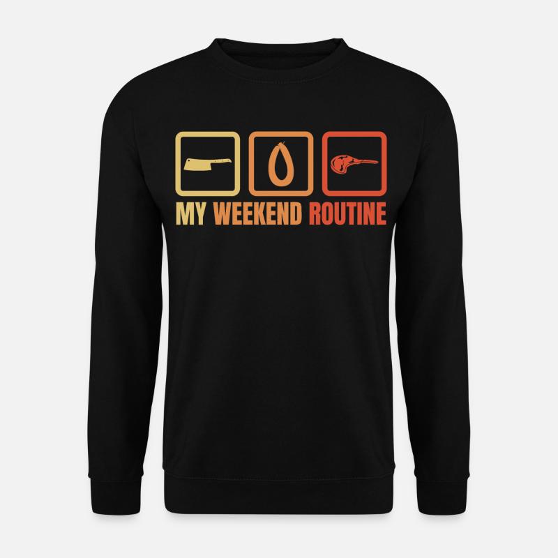 Ma routine du week-end - Sweat-shirt Unisexe - noir
