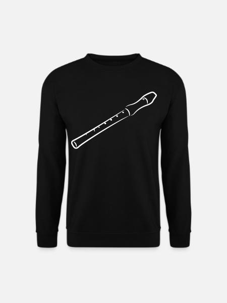 Flute Sketch - Unisex Sweatshirt - black