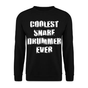 Der coolste Trommler aller Zeiten - Unisex Pullover - Schwarz - Vorne - Alina (178cm) & Michal (187cm)
