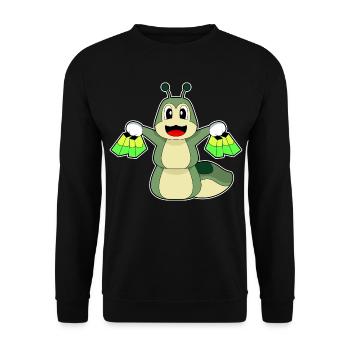 Sac de courses Caterpillar - Sweat-shirt Unisexe - noir - Devant - Alina (178cm) & Michal (187cm)