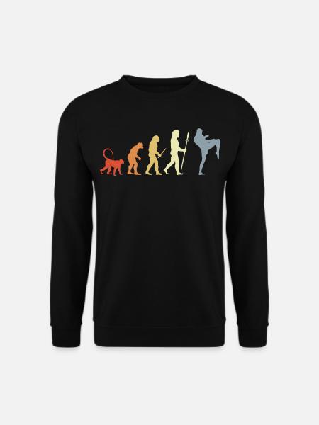 Vintage Kickboxer Evolution - Unisex Pullover - Schwarz
